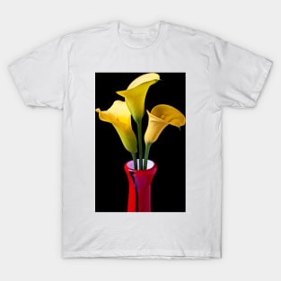 Three Yellow Calla Lililes T-Shirt